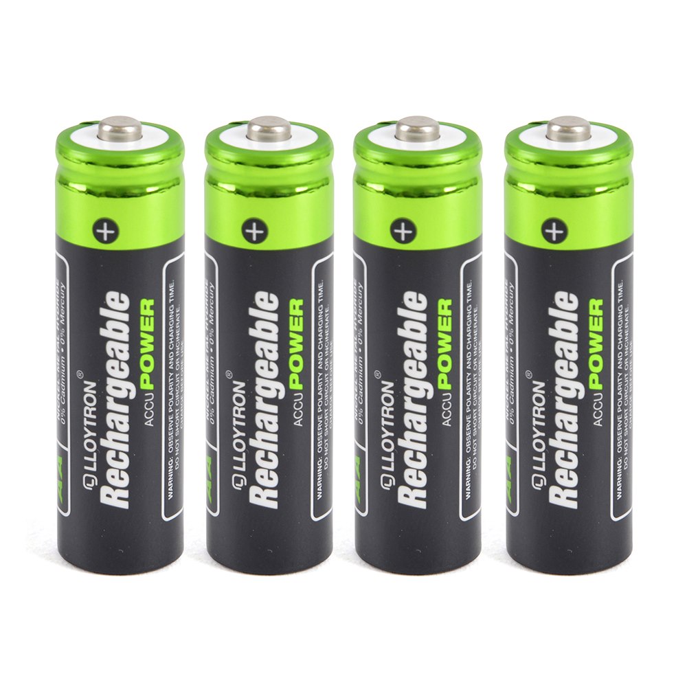 Lloytron AccuPower AA Rechargeable Batteries, 800mAh NiMH, 4 Pack B011 2