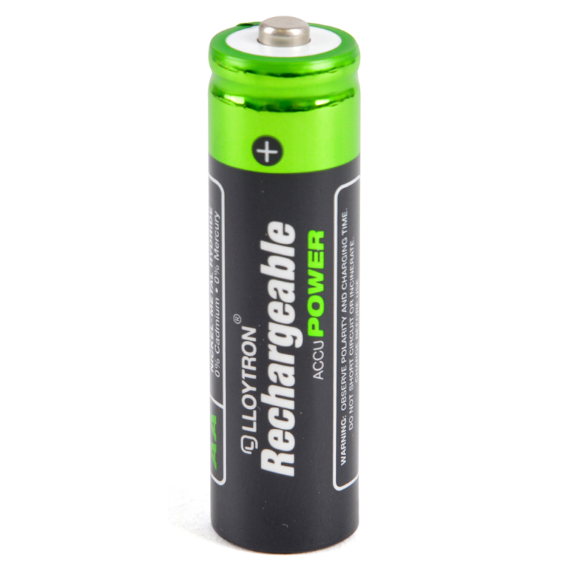 Lloytron AccuPower AA Rechargeable Batteries, 800mAh NiMH, 4 Pack B011 3