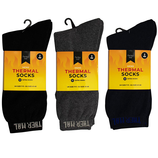Mens Thermal Socks 2 Pairs