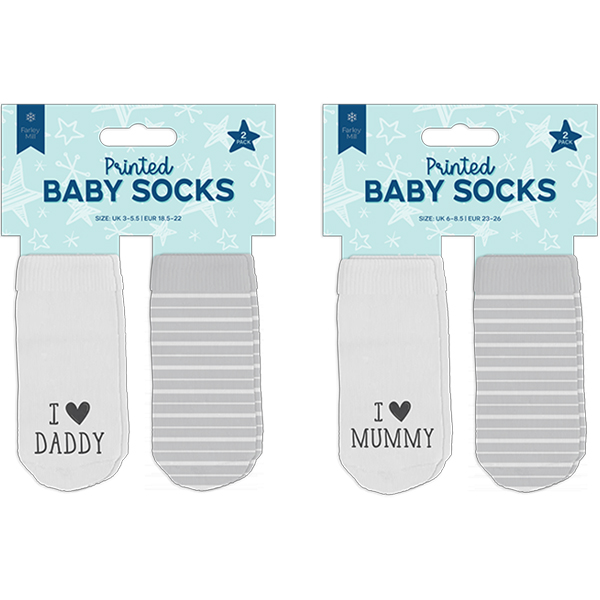 Baby Printed Socks 2pk