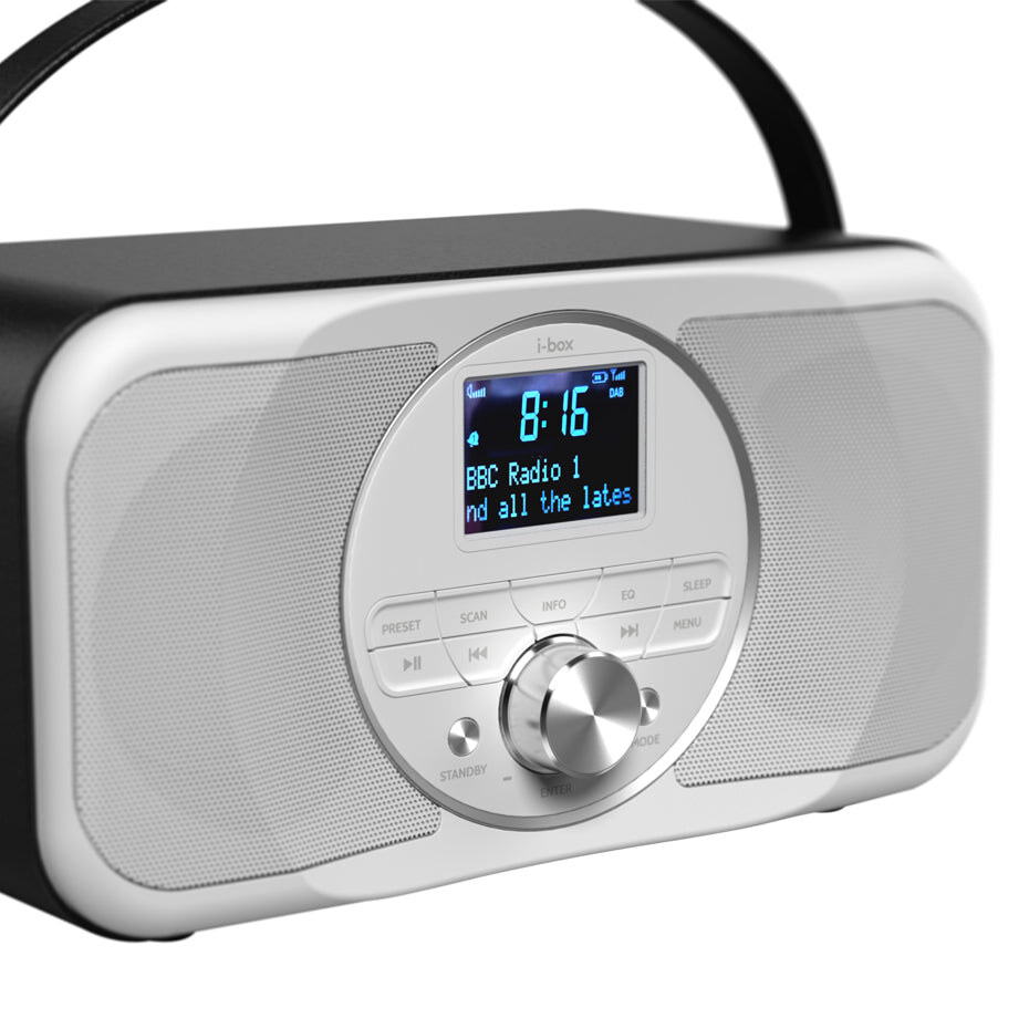 i-box Harmony Portable Stereo DAB/DAB+ & FM Radio with Bluetooth, Black 79305PI 2