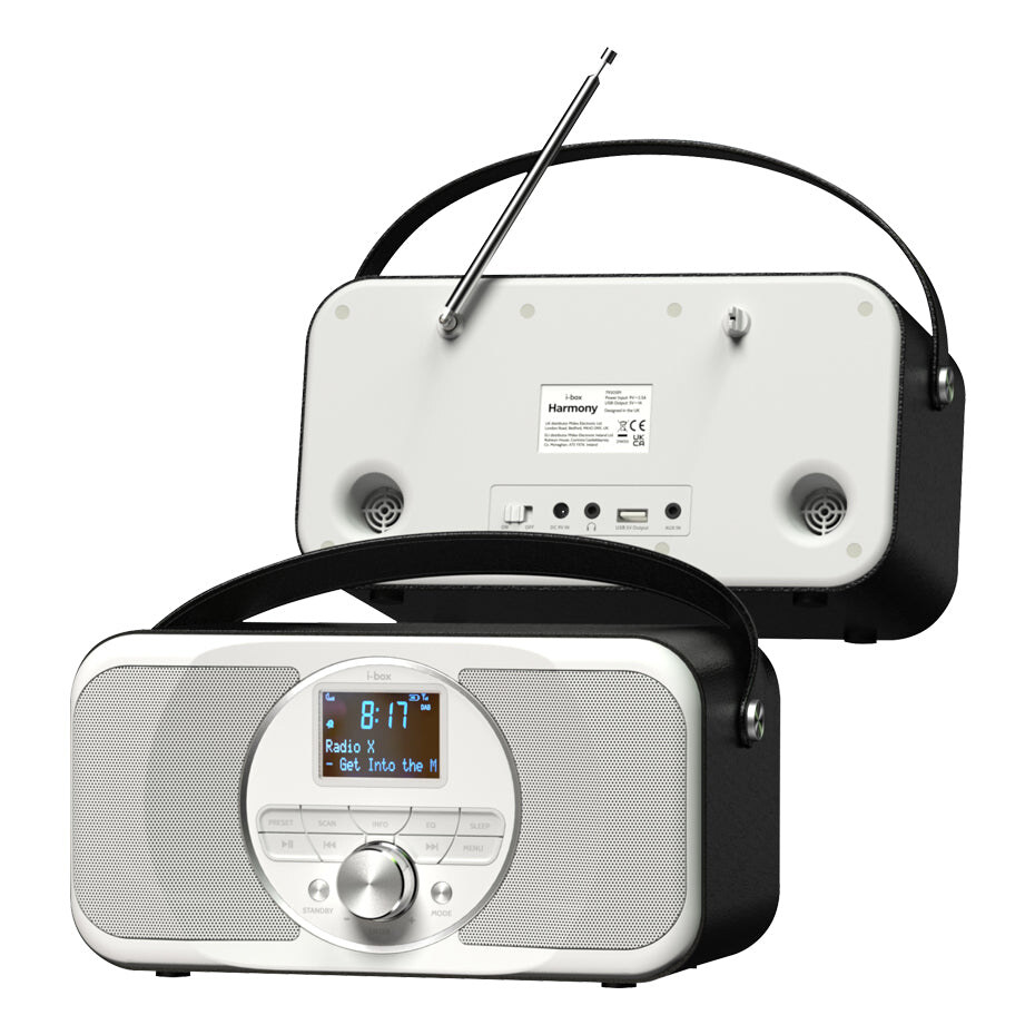 i-box Harmony Portable Stereo DAB/DAB+ & FM Radio with Bluetooth, Black 79305PI 5