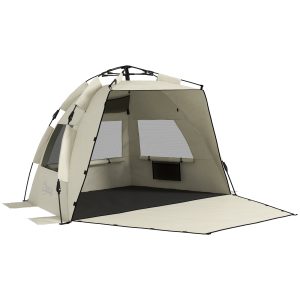 Outsunny Pop Up Beach Tent for 2-3 Person with Carry Bag UPF15+